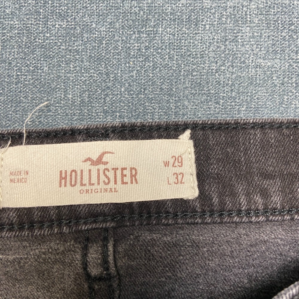 Hollister Super Skinny Jeans Womens 29x32 Black Denim Dark Wash Classic Outdoor - Picture 8 of 13